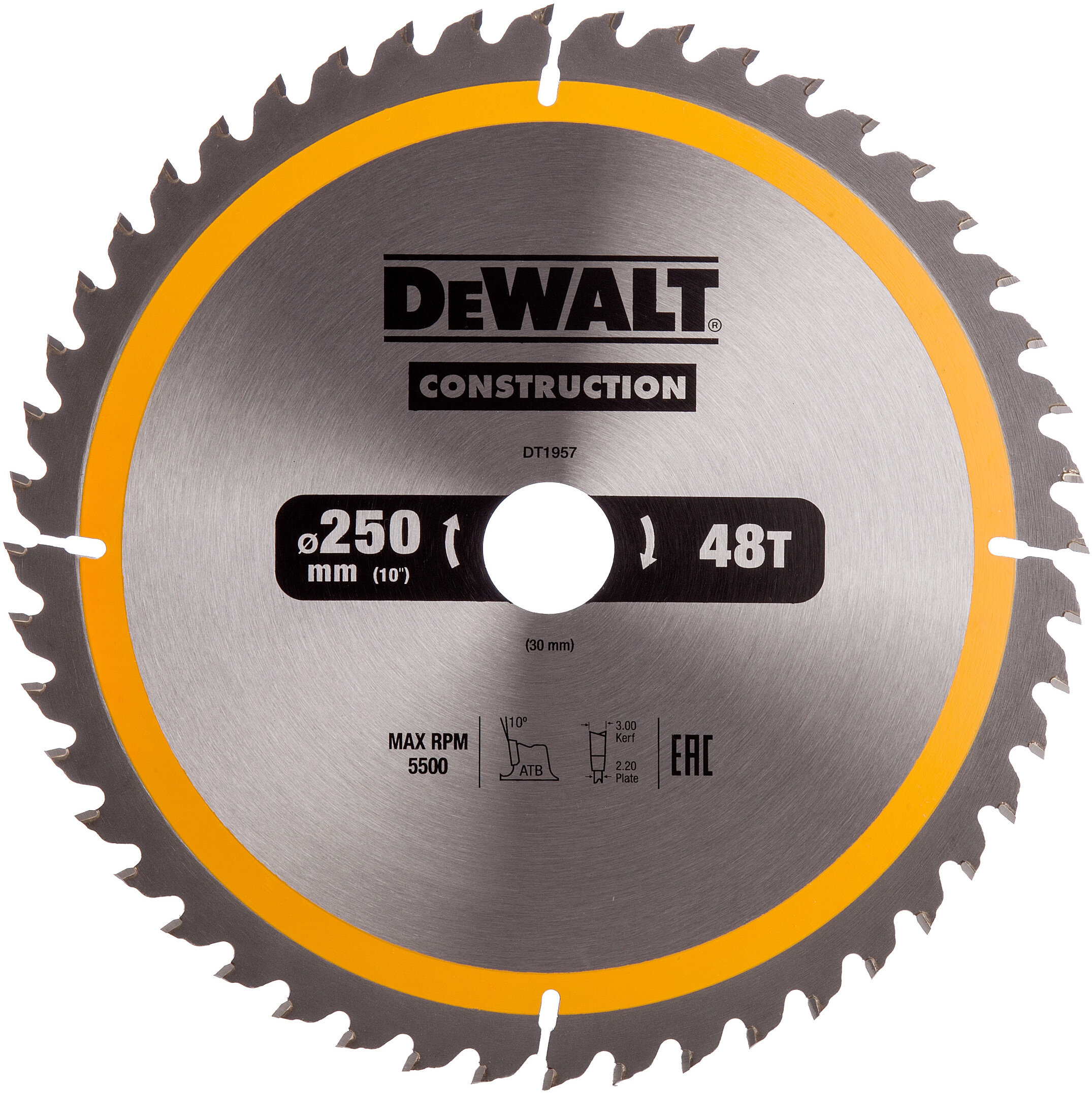 Tarcza do cięcia Dewalt 250X30X48Z DT1957-QZ