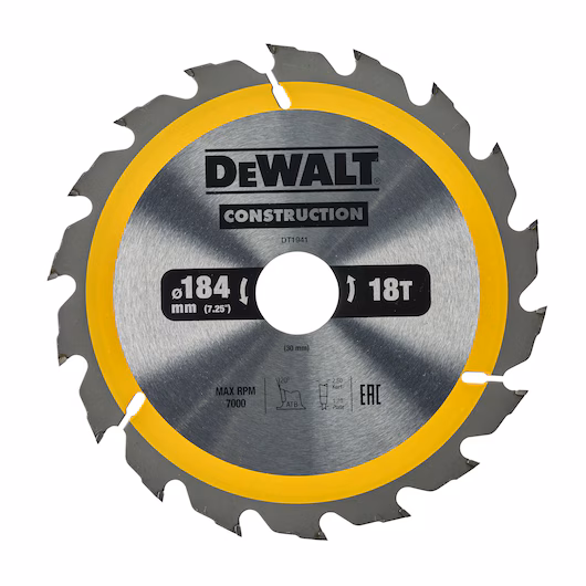 Tarcza do cięcia drewna 184x30x18T  DeWalt DT1941-QZ