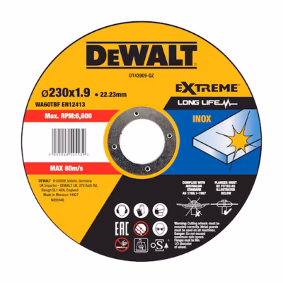 Tarcza do cięcia metalu / INOX 230 x 1,9 mm DeWalt DT43909-QZ
