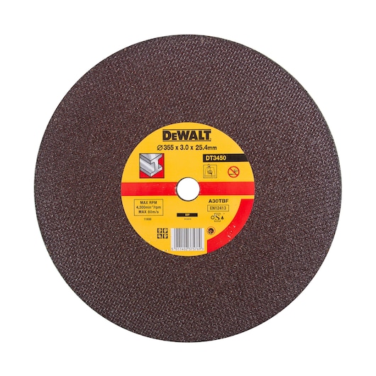 Tarcza do cięcia metalu / INOX 355 x 3 mm DeWalt DT3450