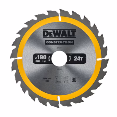 Tarcza pilarska do drewna 190 x 30 mm 24T DeWalt DT1944-QZ