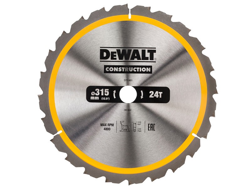 Tarcza do cięcia DeWALT  315X30X24Z DT1961-QZ