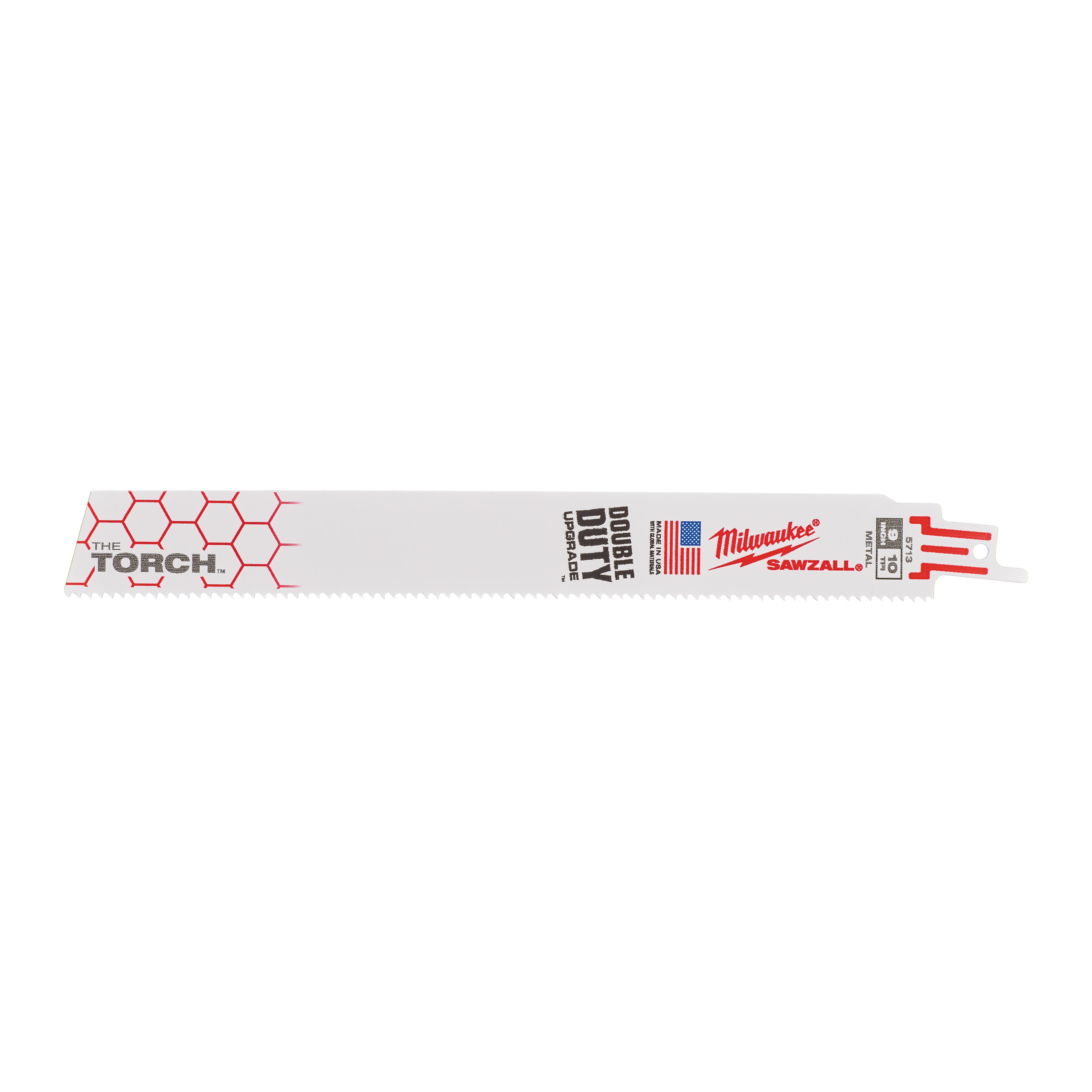 Brzeszczot DO METALU DUŻE OBCIĄŻĘNIA TORCH, BI-METAL, CO, 230 mm 10 TPI Milwaukee 48005713 5 szt.