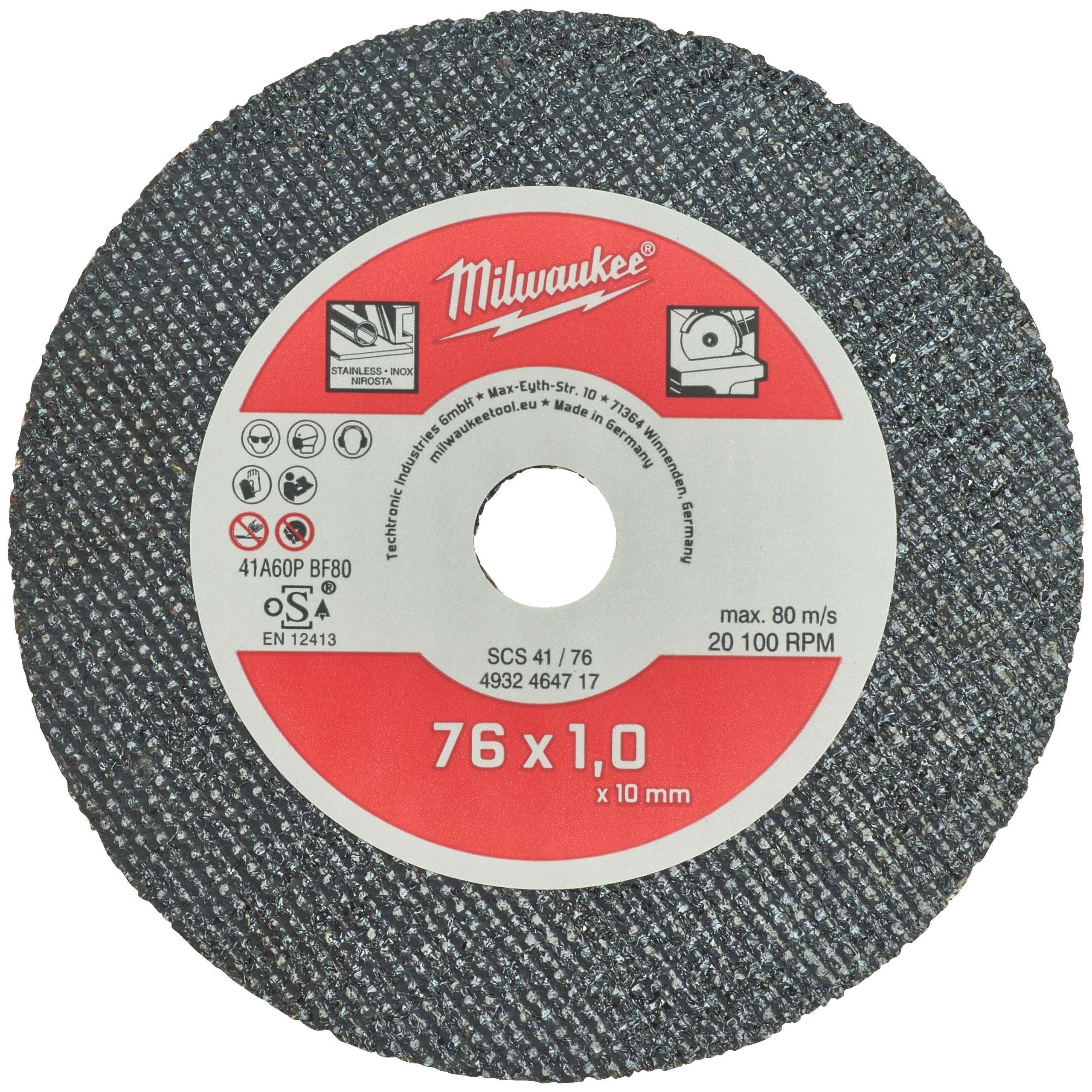 Tarcza cienka do metalu PRO+ 76 x 1 x 10 mm 5 szt. Milwaukee 4932464717