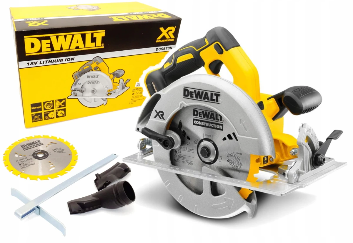 Pilarka tarczowa akumulatorowa 184 mm 18V XR 2x5,0Ah DeWalt DCS570H2T-QW