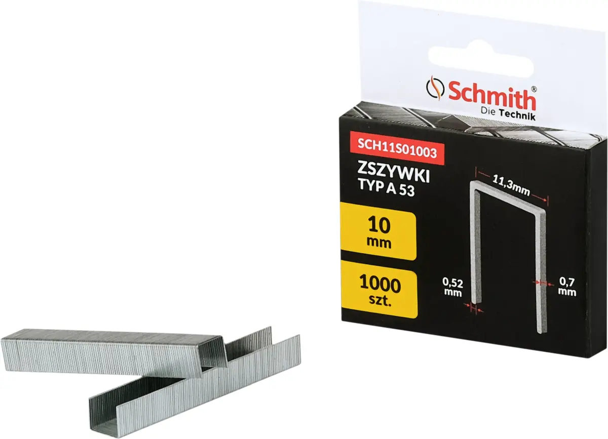 Zszywki typ A 10mm 1000 szt. Schmith SCH11S01003