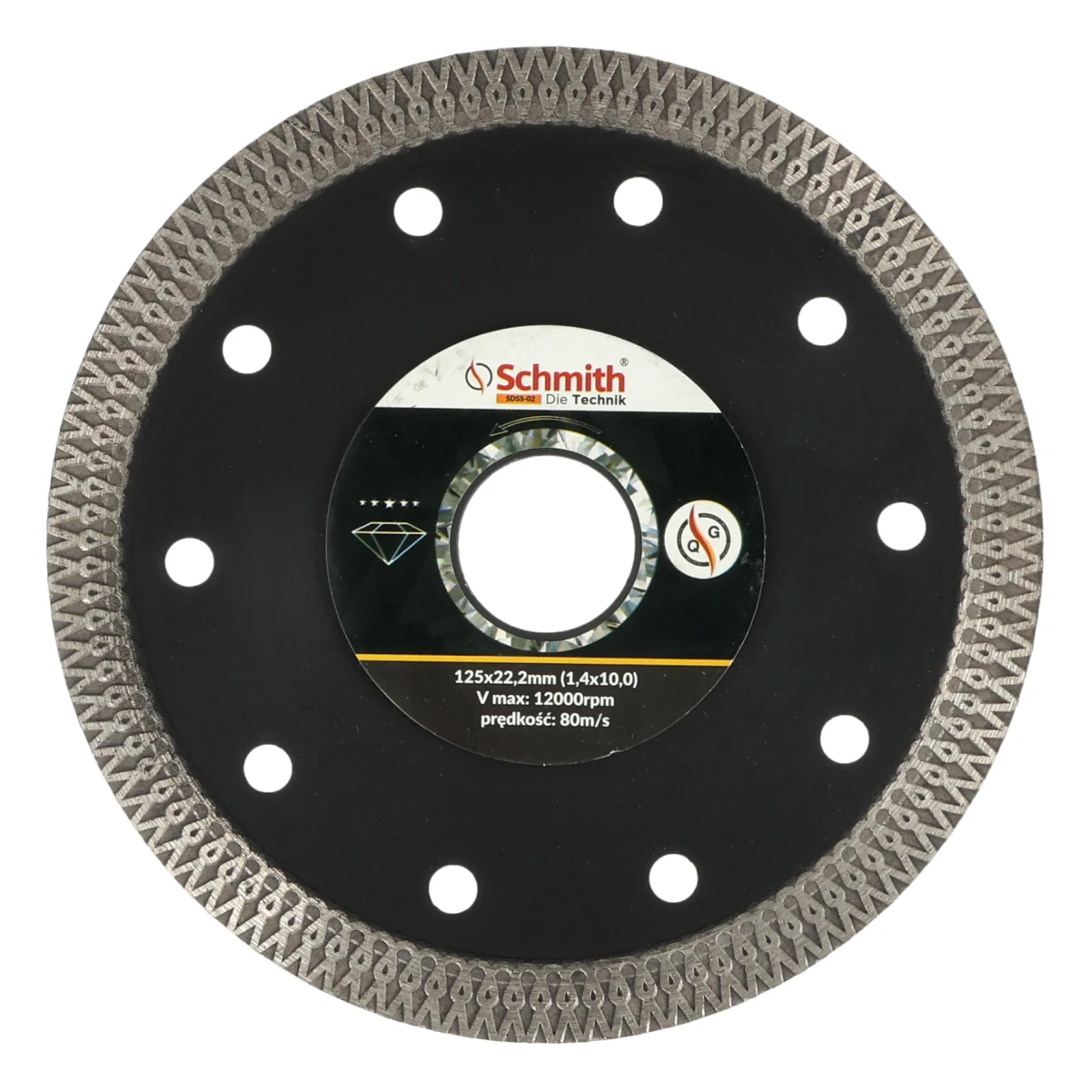 Tarcza diamentowa SLIM 125x1,4mm Schmith SDSS-02