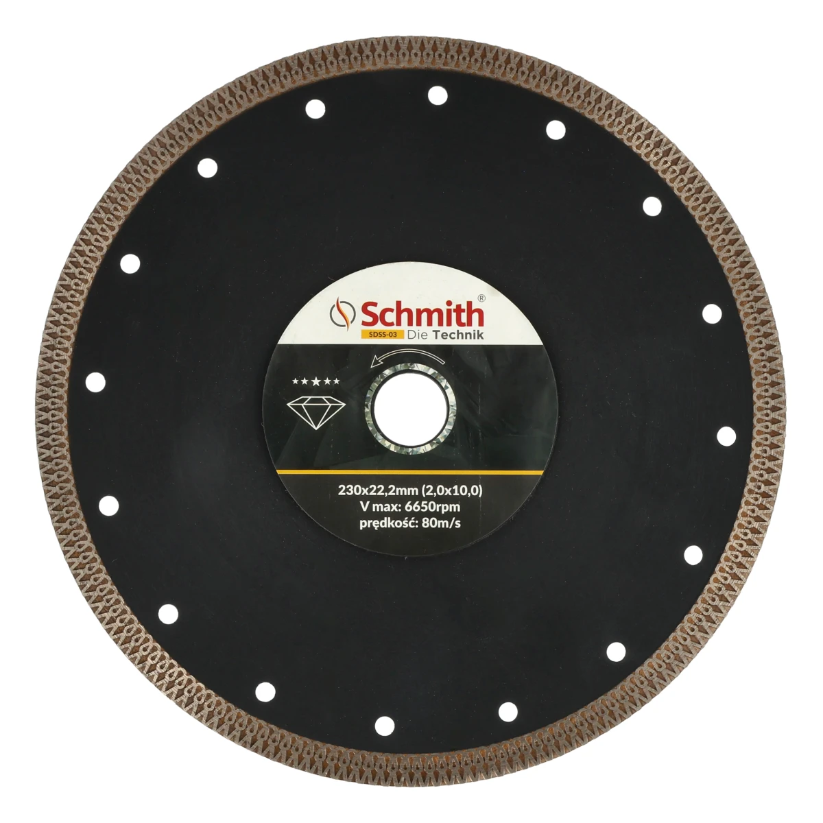 Tarcza diamentowa SLIM 230x2,0mm Schmith SDSS-03