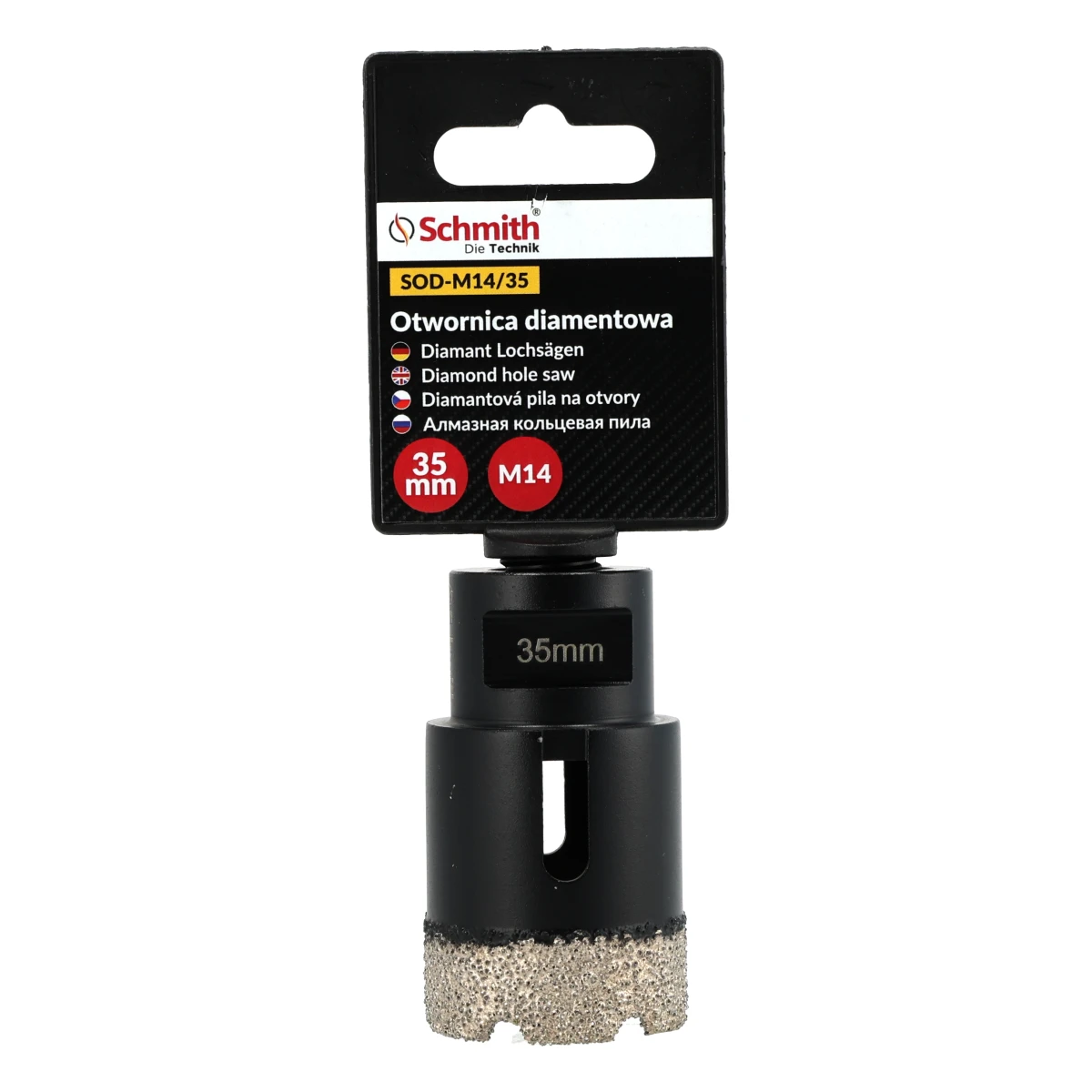 Otwornica diamentowa M14 - 35 mm Schmith SOD-M14/35