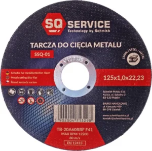 Tarcza do cięcia metalu SQ 125x1,0mm