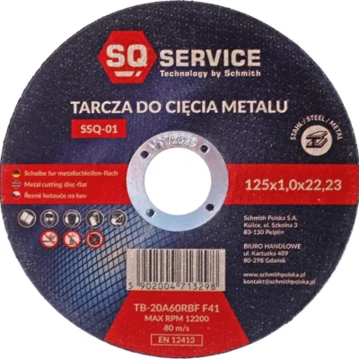 Tarcza do cięcia metalu SQ 125x1,0mm