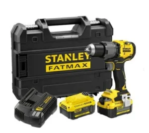Wiertarko-wkrętarka udarowa bezszczotkowa Stanley FatMax V20 z 2 akumulatorami 4,0 Ah w walizce ProStack SFMCD726M2T-QW