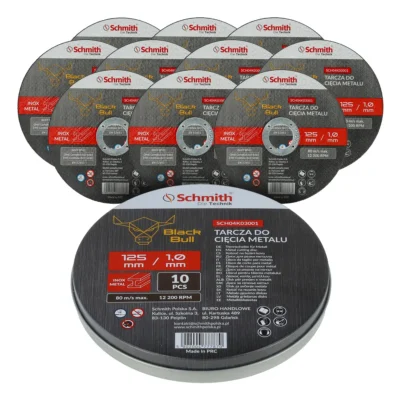 Tarcza do cięcia metalu 125x1mm Black Bull 10 szt.