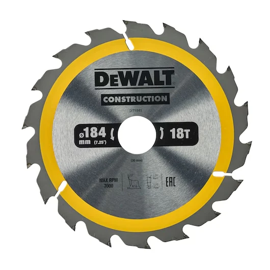 Tarcza do cięcia drewna 184x30x18T  DeWalt DT1941-QZ