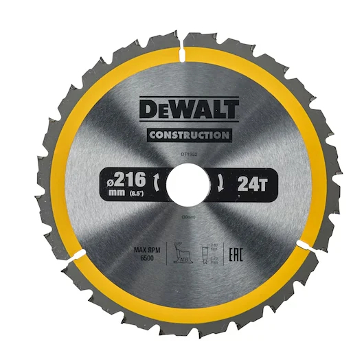 Tarcza pilarska do drewna 216 x 30 mm 40T DeWalt DT1952-QZ