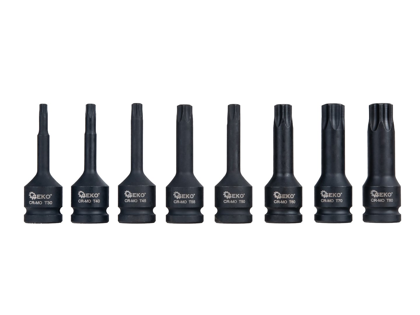 KPL. KLUCZY UDAROWYCH TORX 8el. 1/2" T30-T80