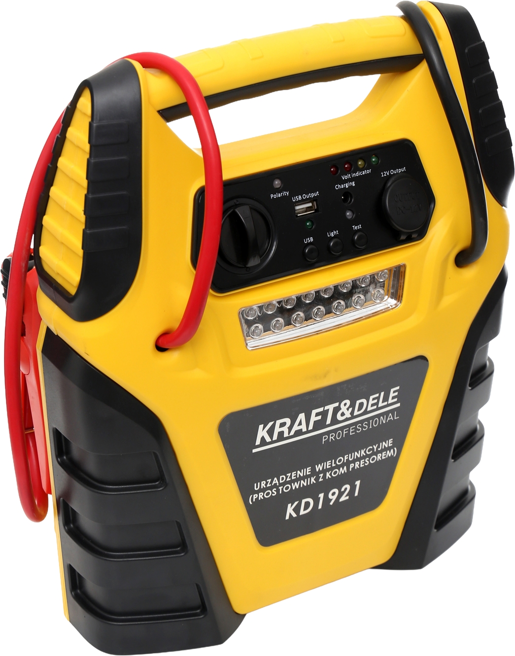 Urządzenie rozruchowe 5w1 z kompresorem 12 V 17 Ah Kraft&Dele KD1921