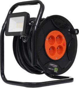 PRZEDŁUŻACZ NA BĘBNIE 30m+LED KD4037