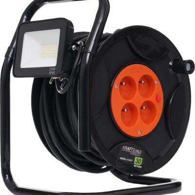 PRZEDŁUŻACZ NA BĘBNIE 30m+LED KD4037