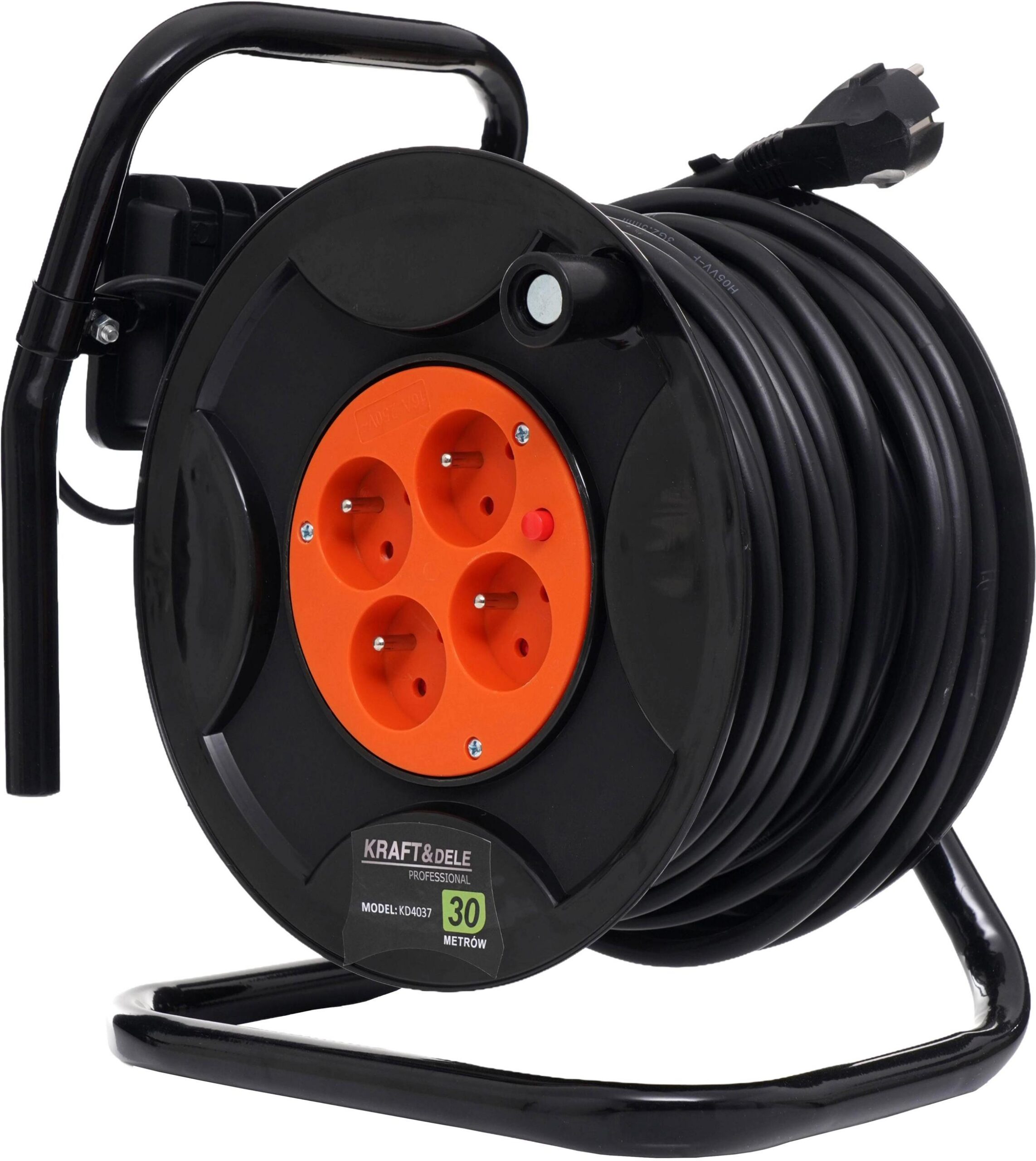 PRZEDŁUŻACZ NA BĘBNIE 30m+LED KD4037